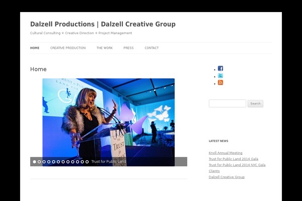 Twenty Twelve theme site design template sample