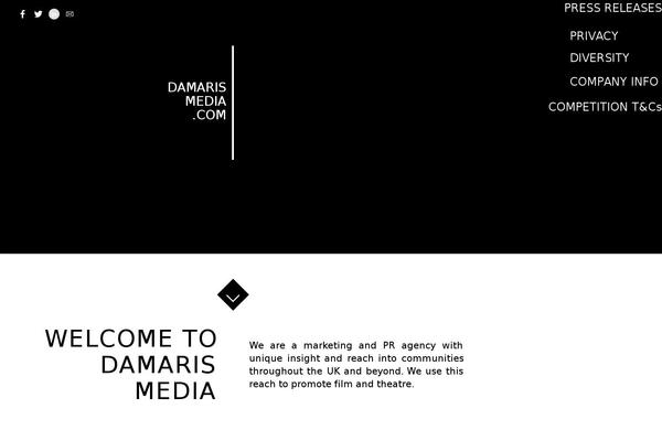 damaris.org site used Damaris-media-theme