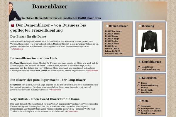 damen-blazer.org site used Damenblazer2015