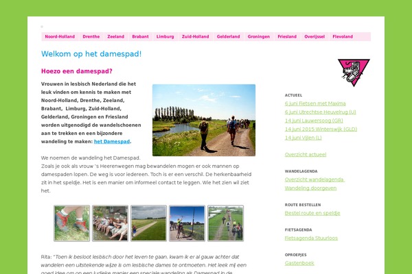 damespad.nl site used Twenty Twelve