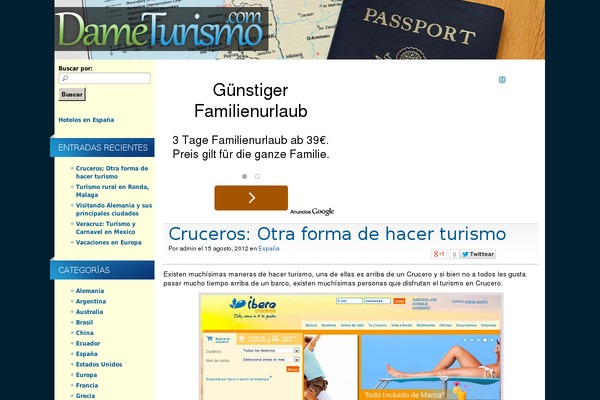 dameturismo.com site used Brunotheme2