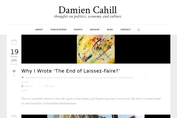 damiencahill.net site used Simplearticle-v1-00