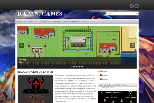 damngames.cat site used Gamefusion