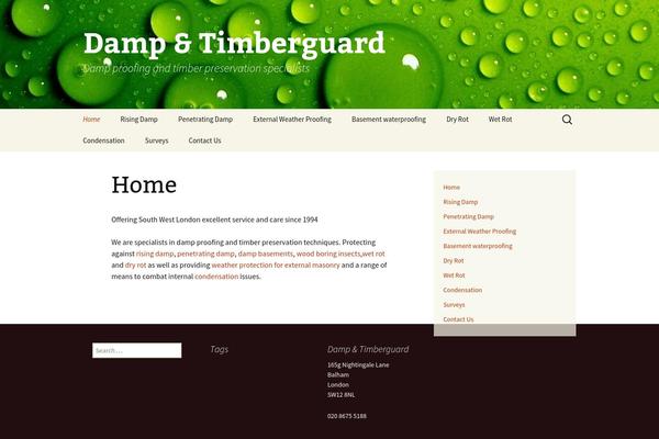 Twenty Thirteen theme site design template sample
