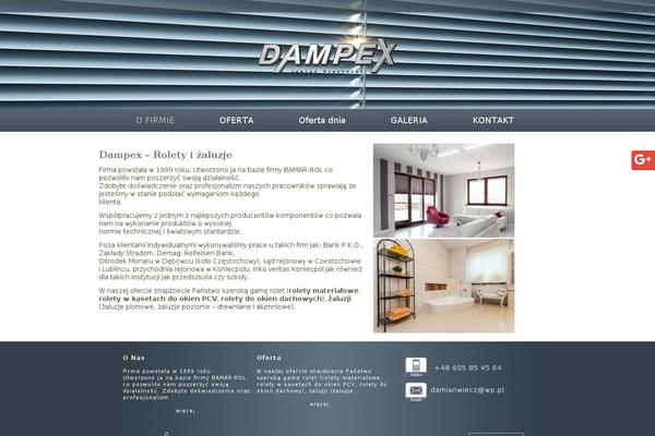 dampex.pl site used Blogito
