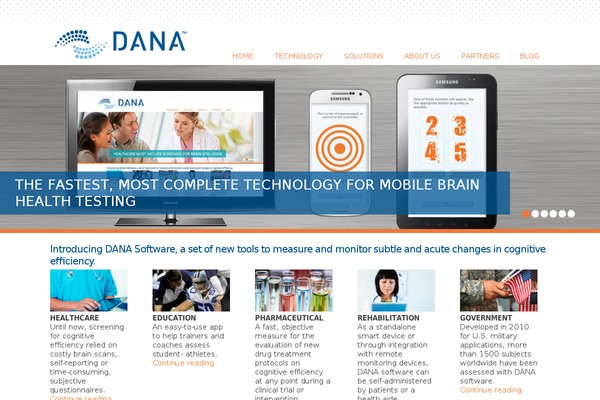 Dana theme site design template sample