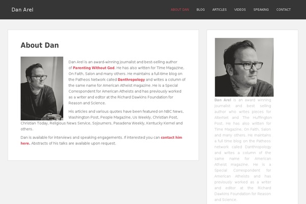 WordPress website example screenshot