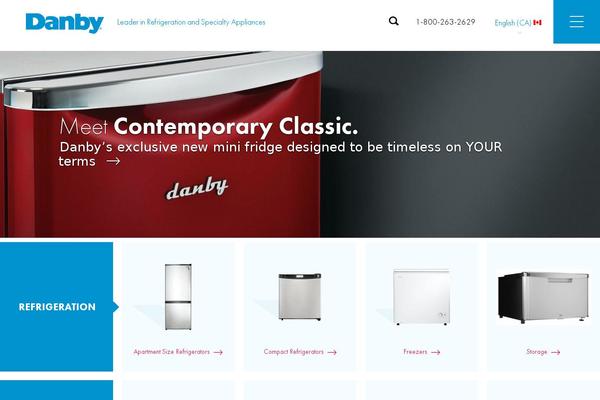 danby.com site used Danby