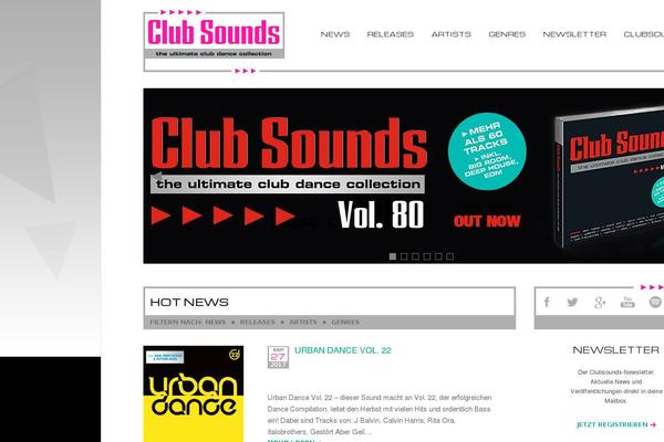 dance.de site used Clubsounds