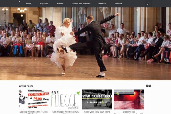 Vantage theme site design template sample