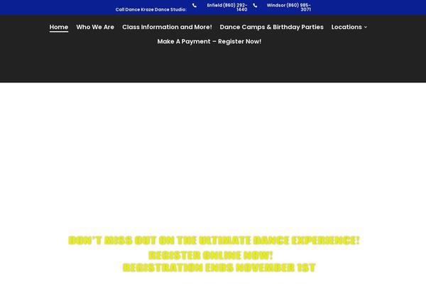 Divi Child theme site design template sample