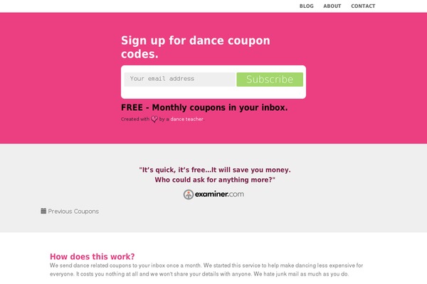WordPress website example screenshot