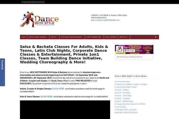 Dance-studio theme site design template sample