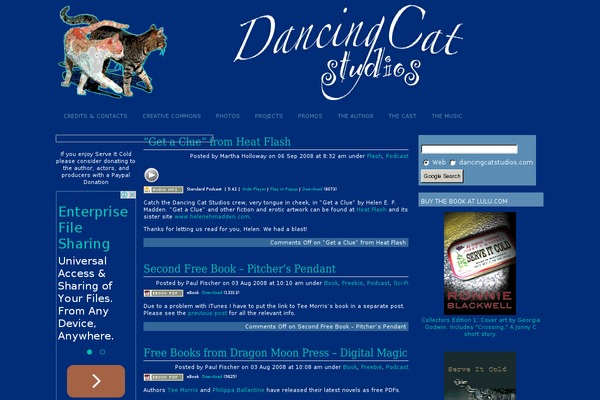 dancingcatstudios.com site used Blu3zin3-10