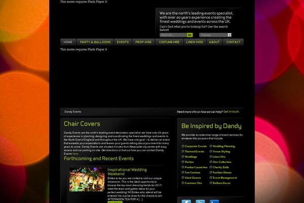 Dandy theme site design template sample