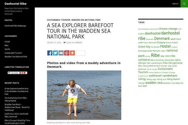 Twenty Fourteen theme site design template sample