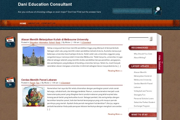 WordPress website example screenshot