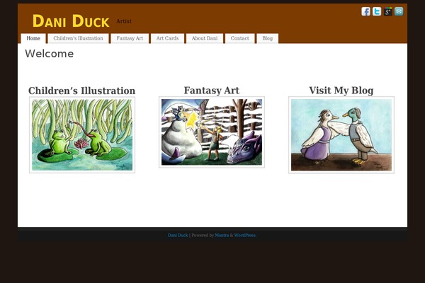 daniduck.com site used Mantra