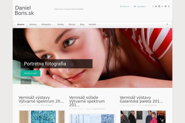 evolve theme site design template sample