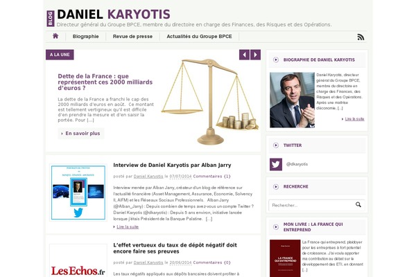 daniel-karyotis.fr site used Blog-rider