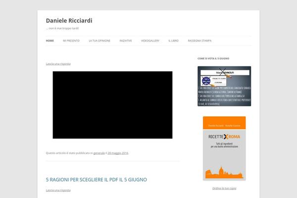 Twenty Twelve theme site design template sample