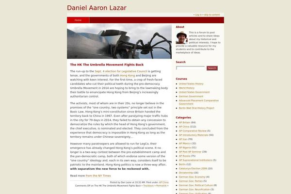 daniellazar.com site used Orangescale