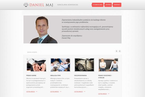 danielmaj.pl site used Theme1554