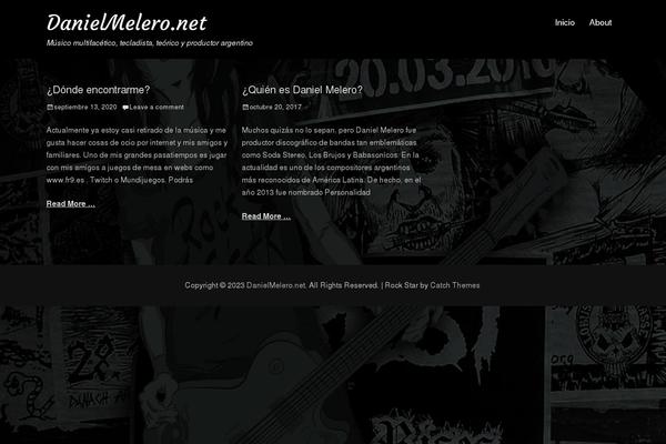 Rock Star theme site design template sample