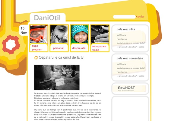 Dani theme site design template sample