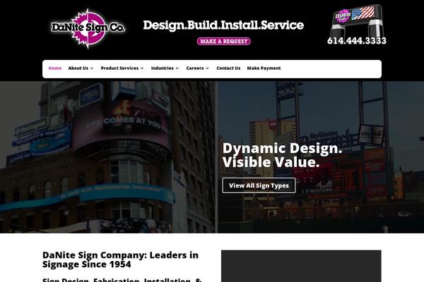 Divi theme site design template sample