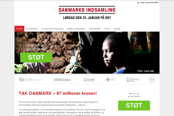 danmarksindsamling.dk site used Di-theme