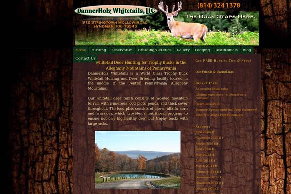 dannerholzwhitetails.com site used Thesis 1.8.6