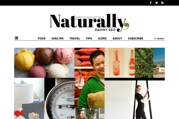 Naturally theme site design template sample