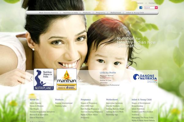 nutricia theme websites examples