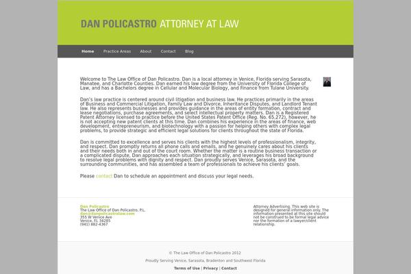 WordPress website example screenshot