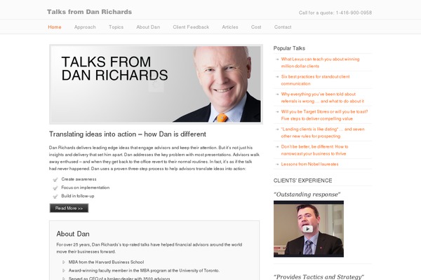 WordPress website example screenshot