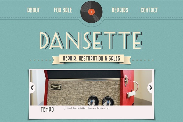 dansette.com site used Retro