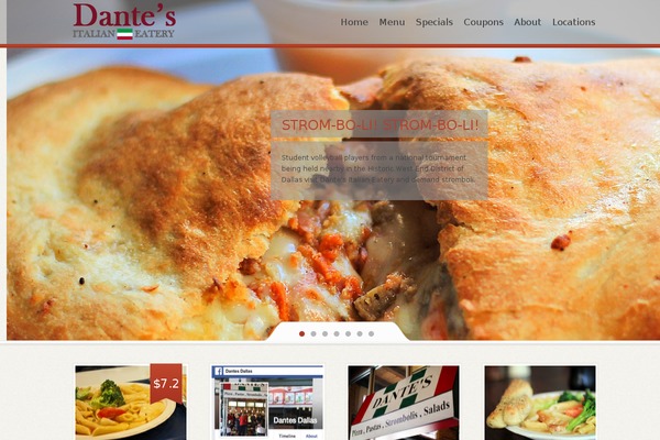 danteseatery.com site used Delicioso