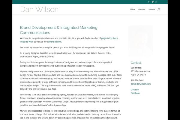 Divi theme site design template sample