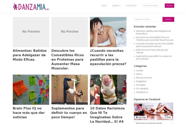 danzamia.com site used Child-theme-danzamia