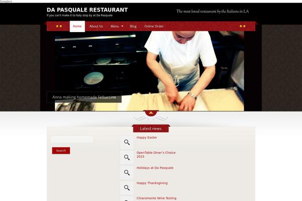 The Restaurant theme site design template sample