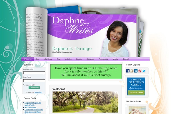 daphnewrites.com site used Daphne_wordpress_2011a