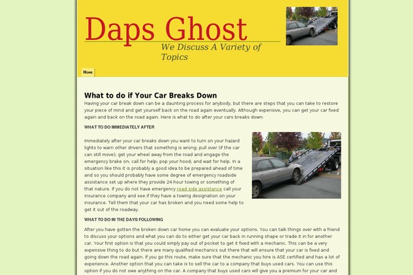 dapsghost.com site used Mazeld