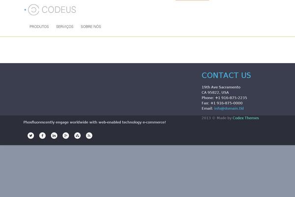 Codeus theme site design template sample