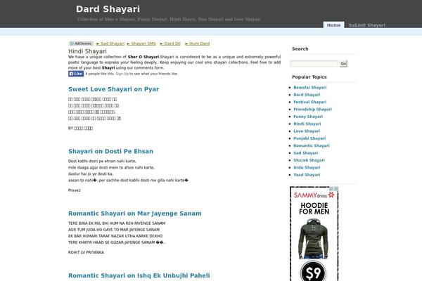 dardshayari.com site used Wp-bliss