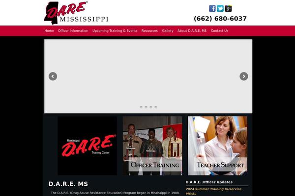 Dare theme site design template sample
