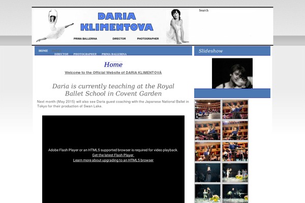 dariaklimentova.com site used WP-PortalTheme