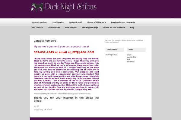 darknightshibas.com site used GoodTheme Lead