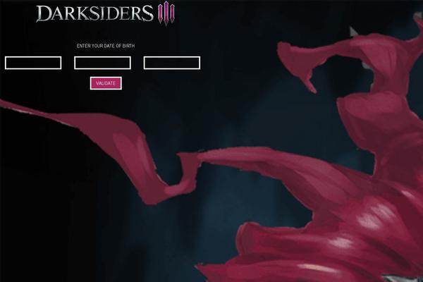 darksiders.com site used Darksiders3
