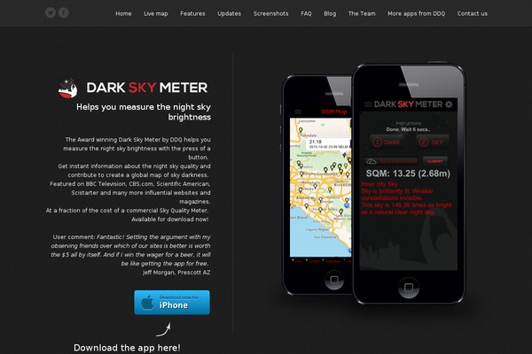 darkskymeter.com site used Dsm